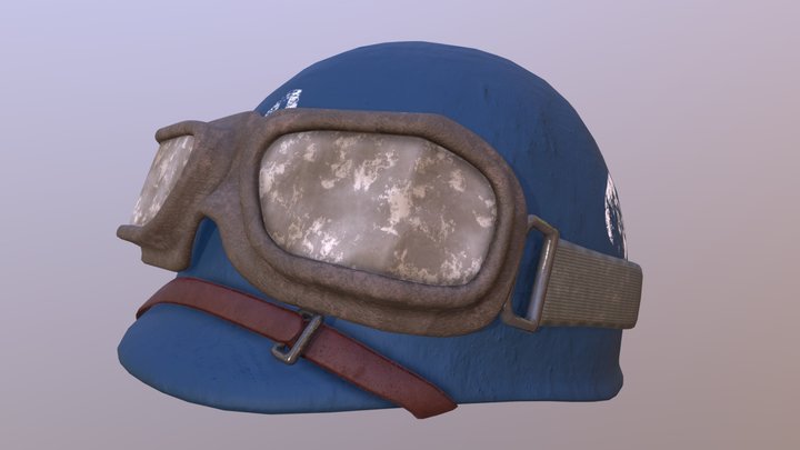 Captain America WWII Helmet 3D Model