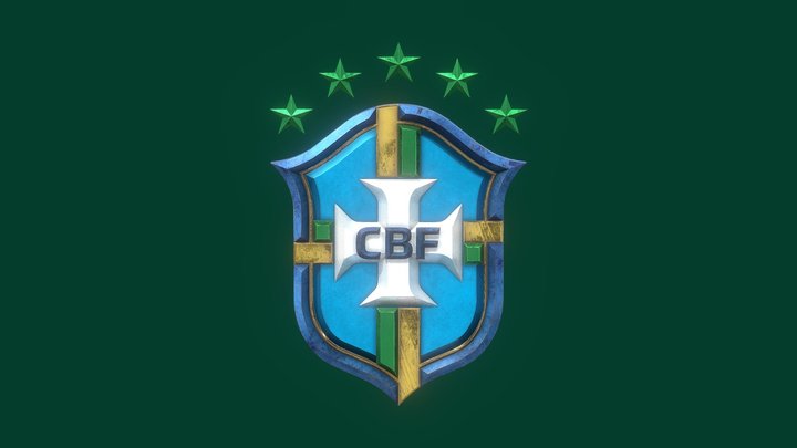 Brazil national team – 3D badge 3D Model