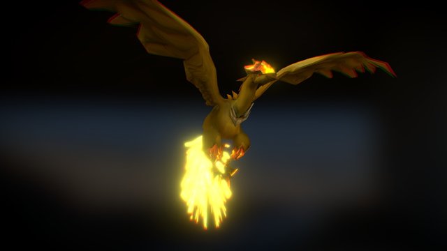 Fire Bird 3D Model