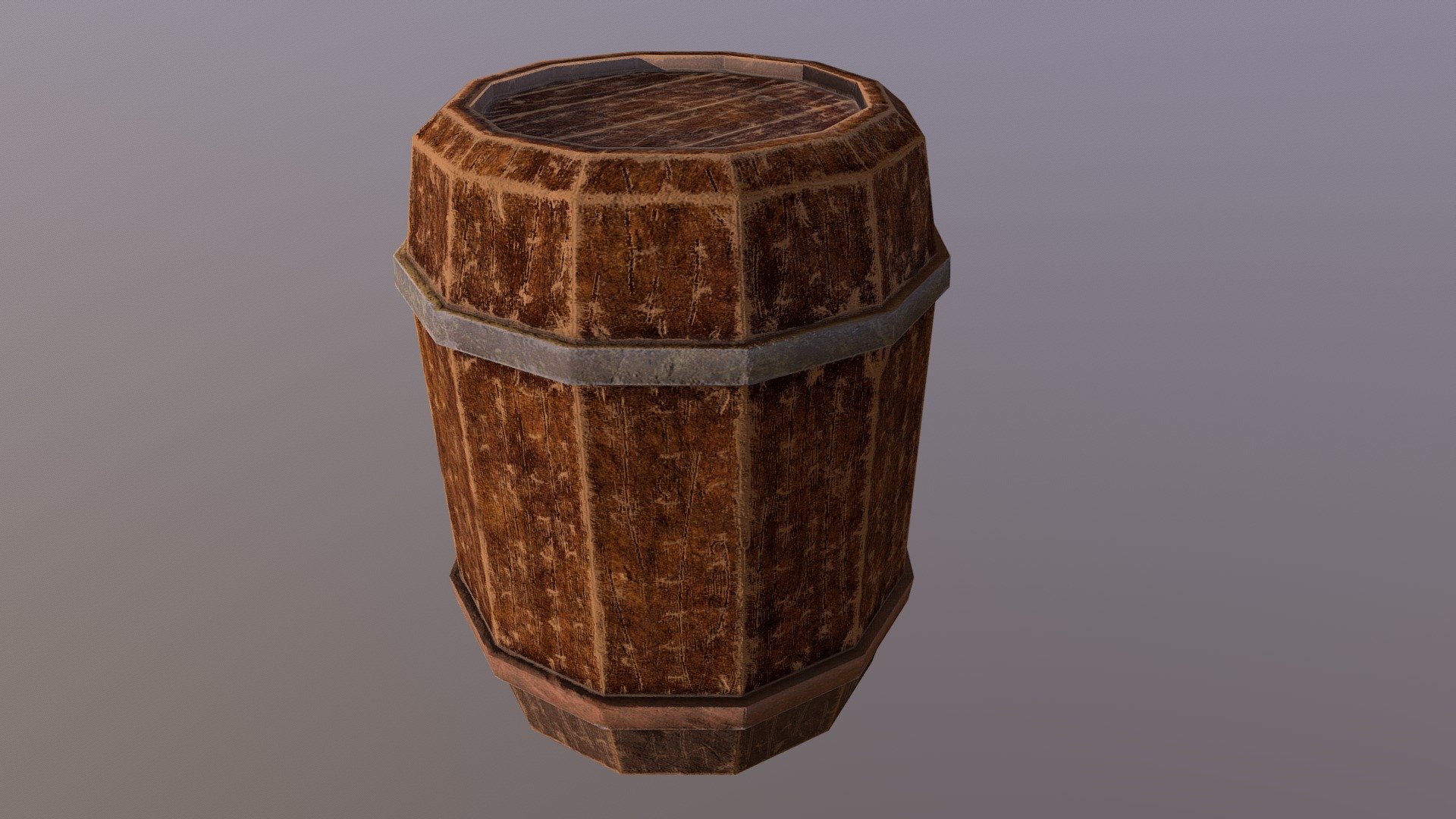Wood Barrel.