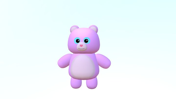 Sugar Teddy Bear 3D Model