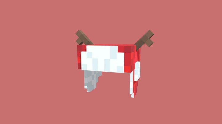 Minecraft Christmas hat 3D Model