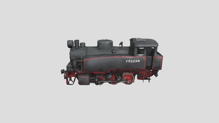 9P Steam Locomotive 3D Model