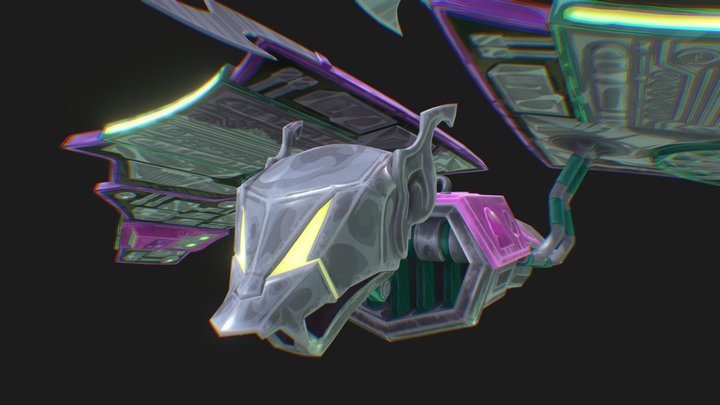 Green Goblin Glider - Marvel Rivals Style 3D Model