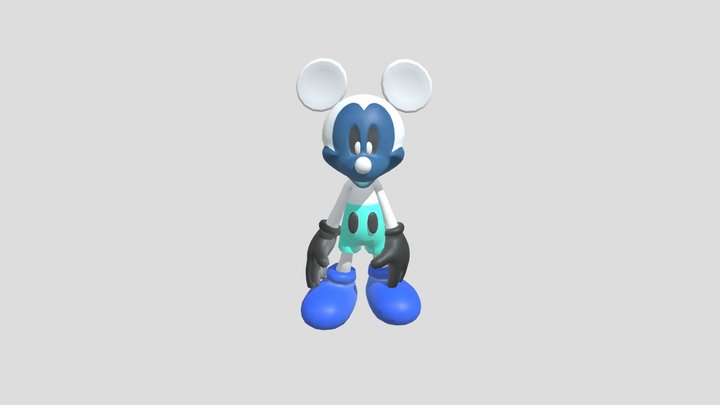 Photo Negative Mickey 3D Model