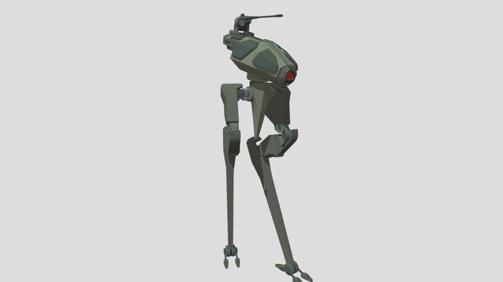 Шагоход 3D Model