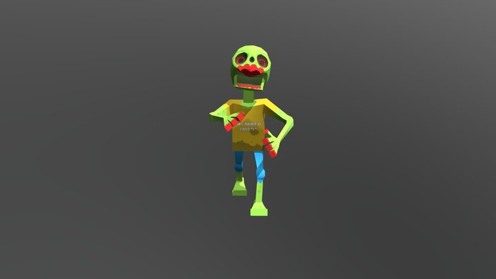 Zombie Walk 3D Model