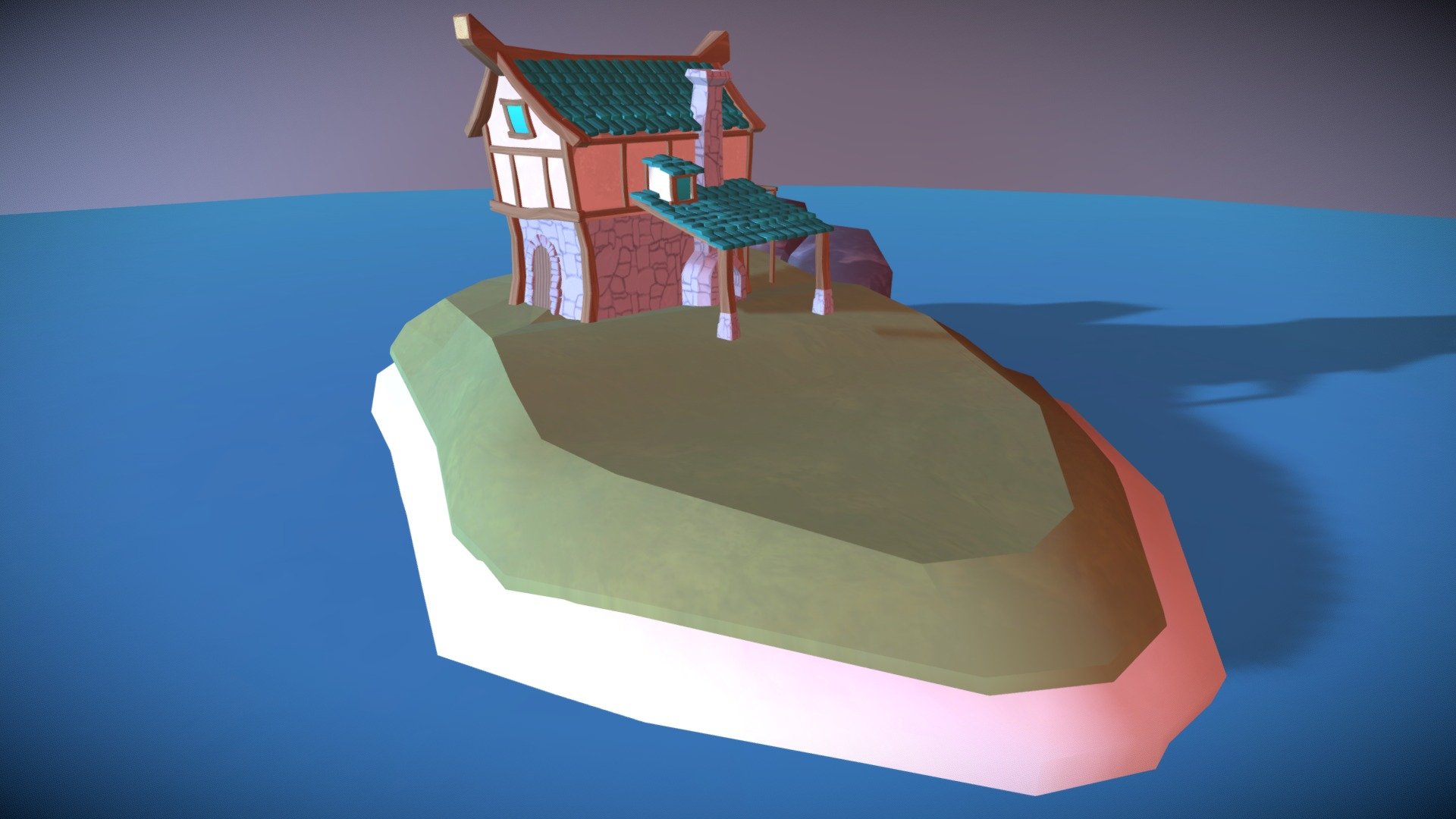 The unfinished island 3D model by VandenbergeJonah [8fc23d7] Sketchfab