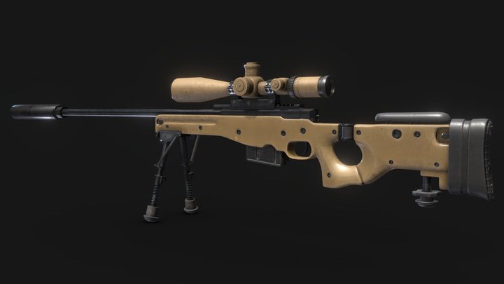 Sniper Rifle - AWP 3D Model