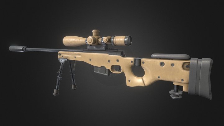 Sniper Rifle - AWP 3D Model