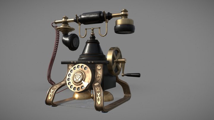 Vintage phone 3D Model
