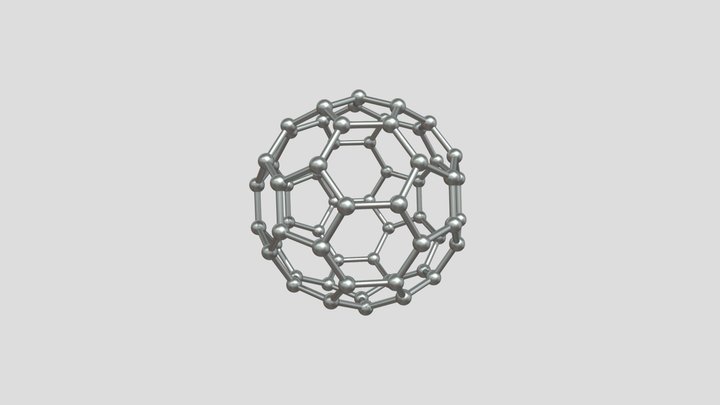 C60 fullerene 3D Model