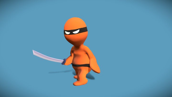 Ninja animation 3D Model