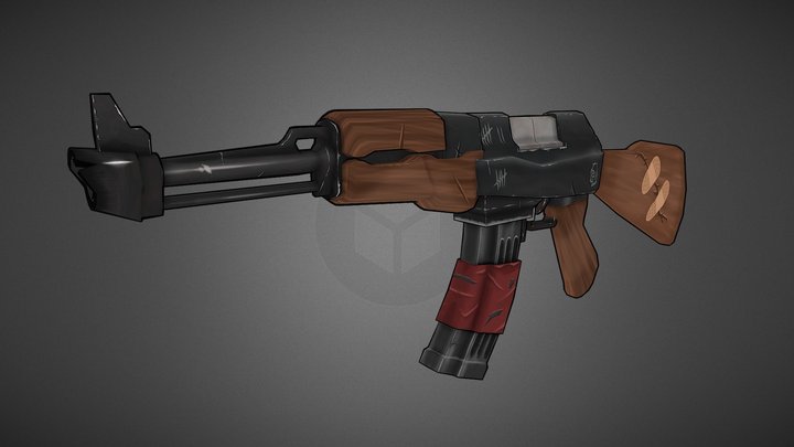 AK47 Bandit 3D Model