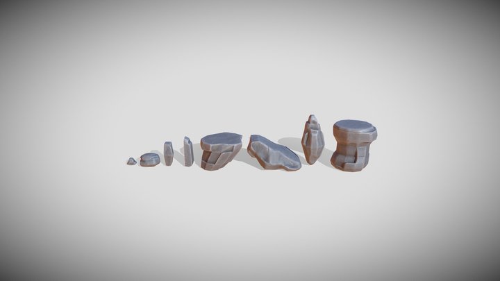 Hell Gear - Modular Rocks 3D Model