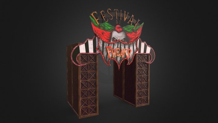 Festival of Freaks Entrance 3D Model