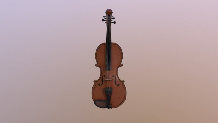 Old Violin 3D Model