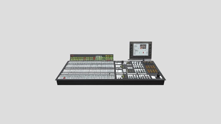 broadcast video switcher control panel 3D Model