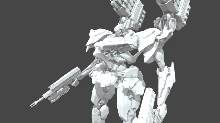 Armored Core Export (medium-weight build) 3D Model