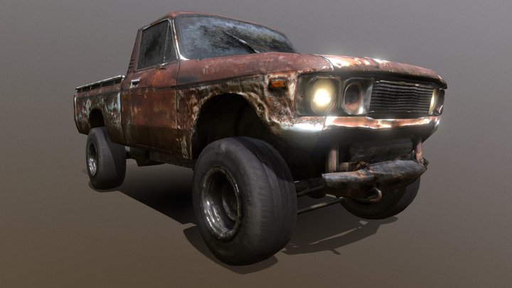 [Remake] Abandoned 4x4 Chevy Luv 3D Model
