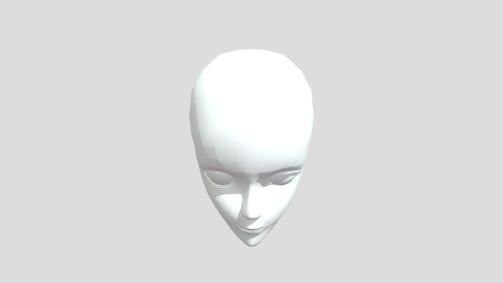 Female Head 3D Model