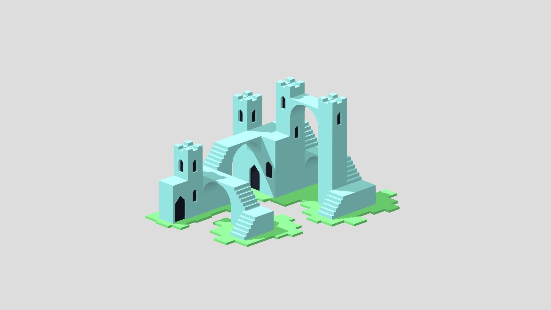 Monument Valley Inspired Castle