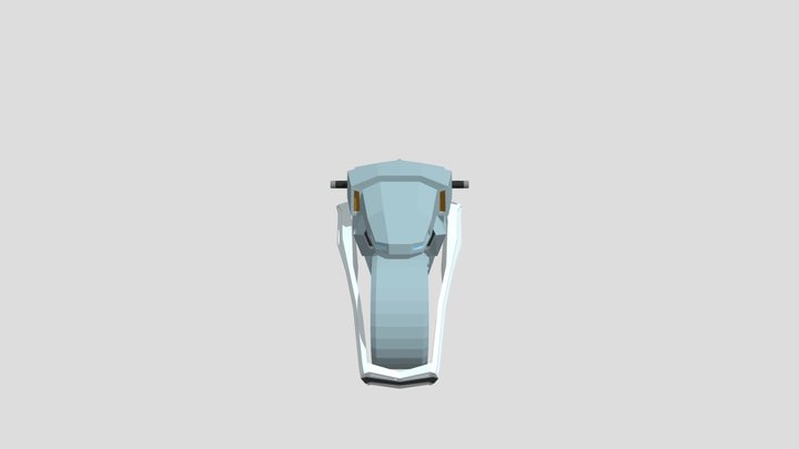 Low Poly motorbike 3D Model