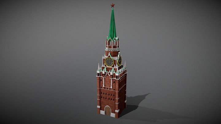 Spasskaya Tower 3D Model