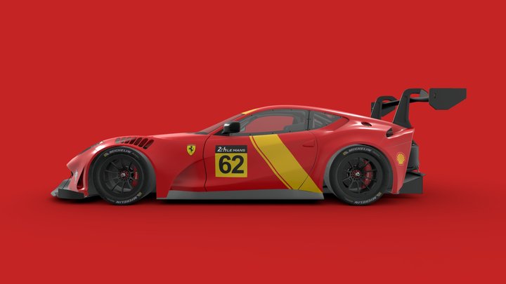 Ferrari 812 Super Fast GT3 3D Model