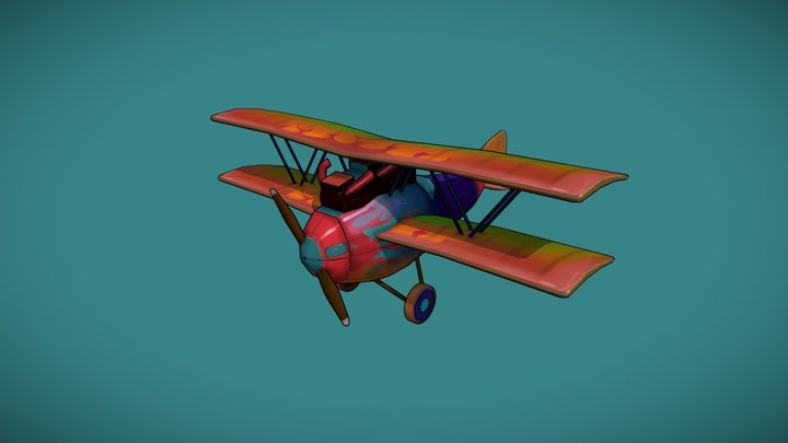 Stylized Plane Laforce Bisong 3D Model