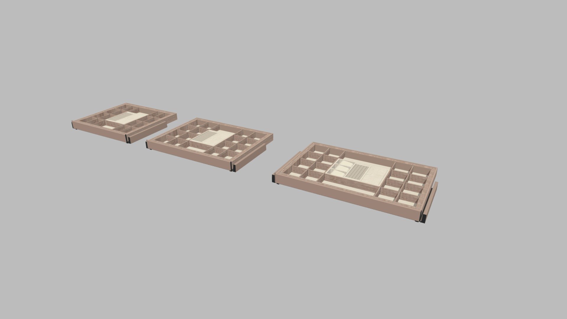 Adjustable Drawer Organizer Tray Set