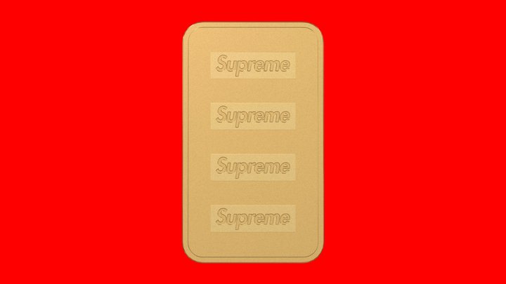 Supreme x PAMP Suisse Gold Bar – Modelo 3D gratuito STL