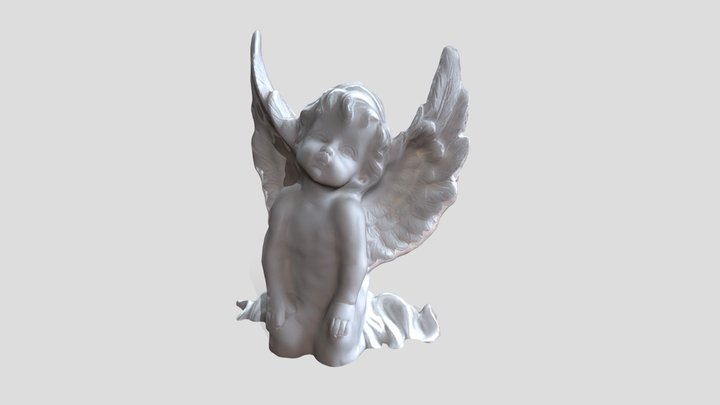 Ángel de yeso 3D Model