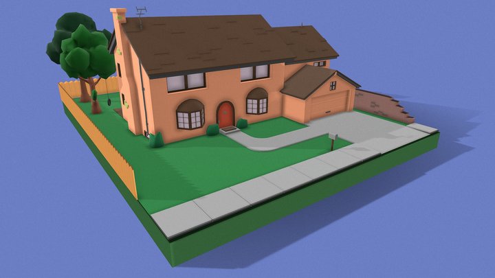 742 Evergreen Terrace 3D Model