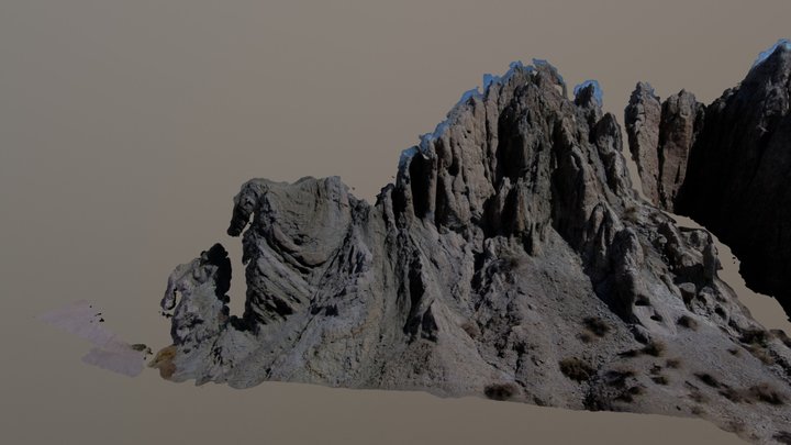 Syncline in Box Canyon, Mecca Hills 3D Model