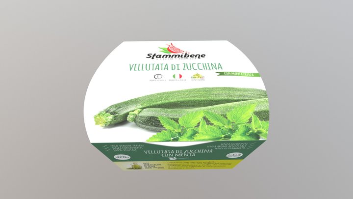 Bozza01-vellutata-zucchina-menta 3D Model