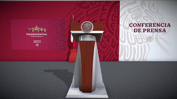 Mexico National Palace Press Conference 3D Model