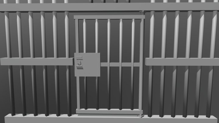 Jail bars 3D Model