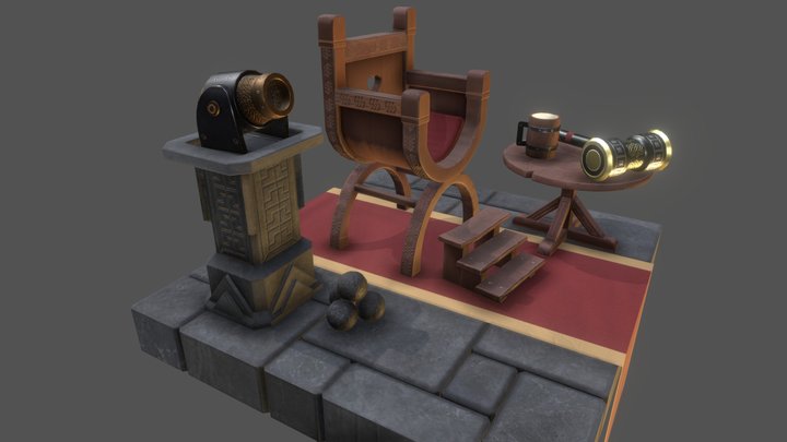 Dwarf Scene 3D Model