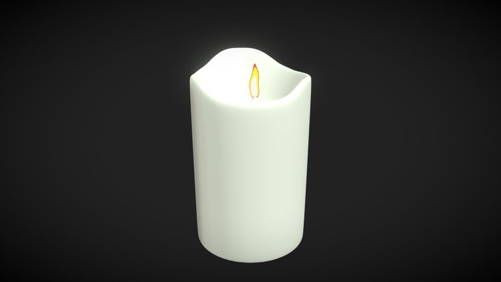 Candle 3D Model