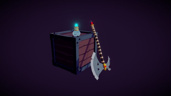 Combined Models Low Poly 3D Model