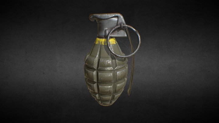 Mk2 Grenade (Game Assets) 3D Model