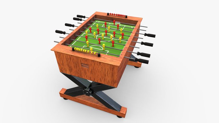Foosball Table 3D Model
