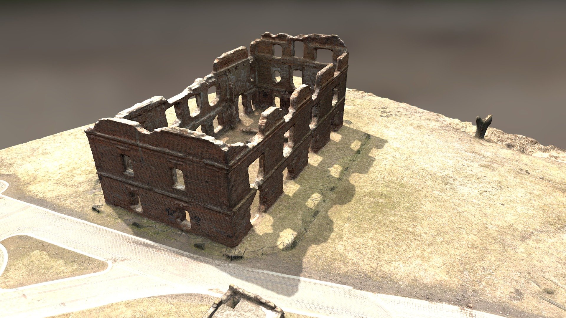 Руины мельницы 19 в. в Лошицком парке — Sketchfab embed 3D viewer