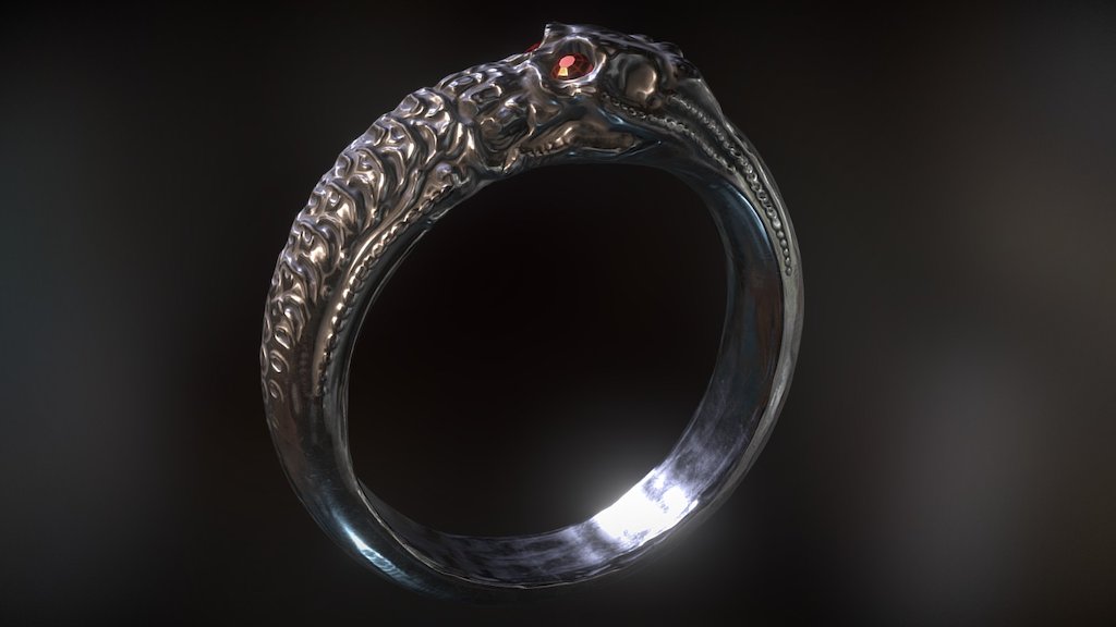 Sketch ring - evil devours itself - 3D model by o_sitnikov [8fdc6ce ...