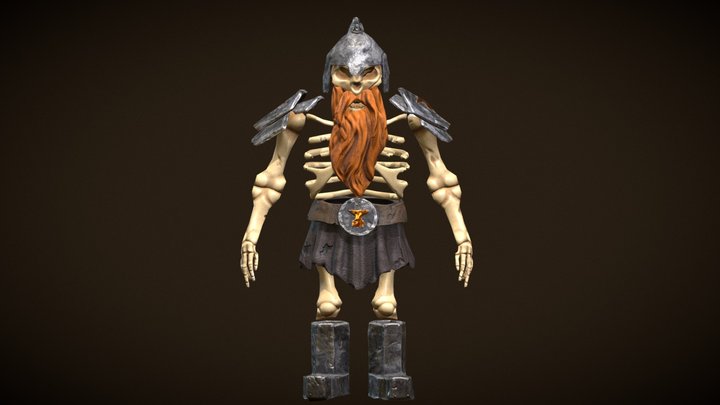 Dead Dwarf 3D Model