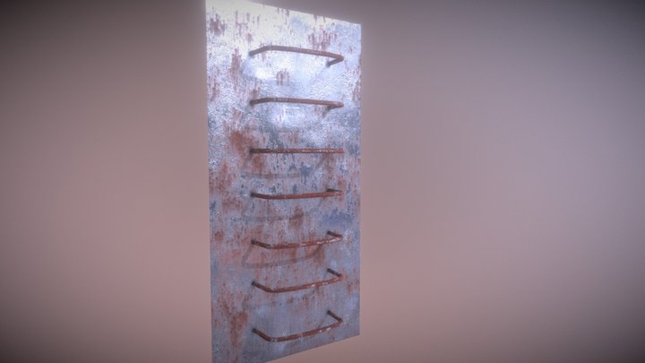 Simple Weathered Ladder 3D Model