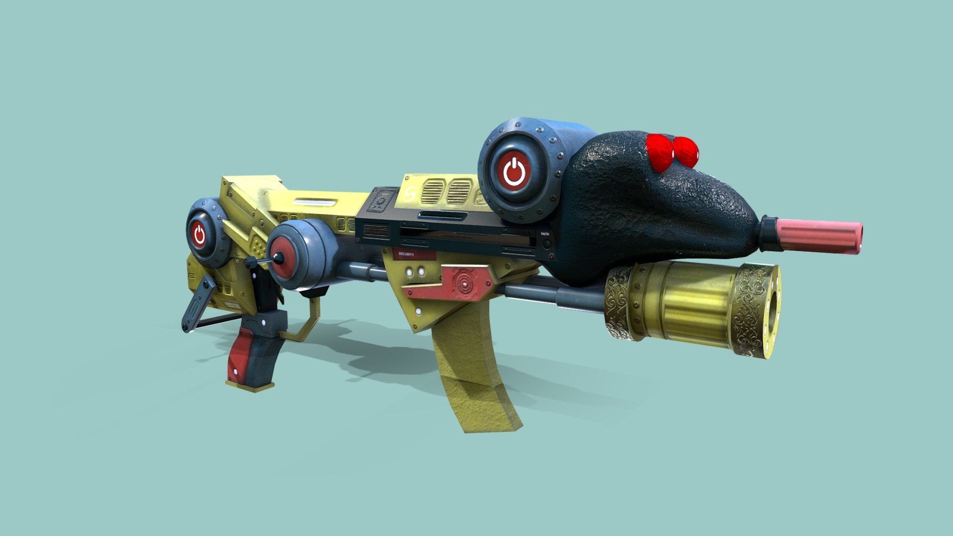 Funny Gun.V2 Buy Royalty Free 3D model by SnowyTrain [8fde512