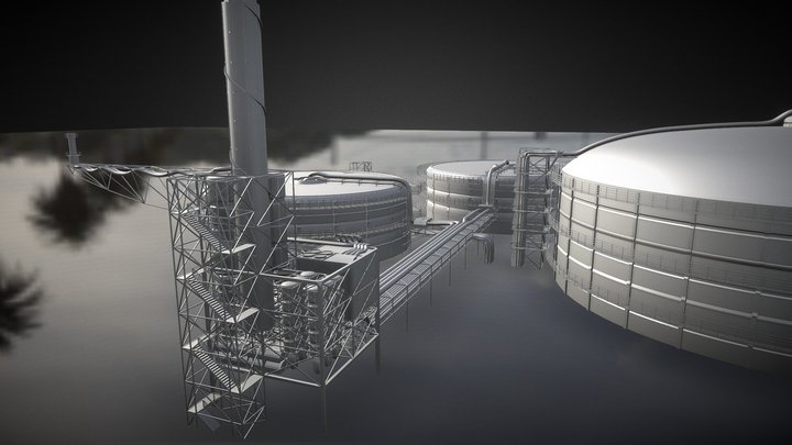 RDA Base (Oilrig) 3D Model