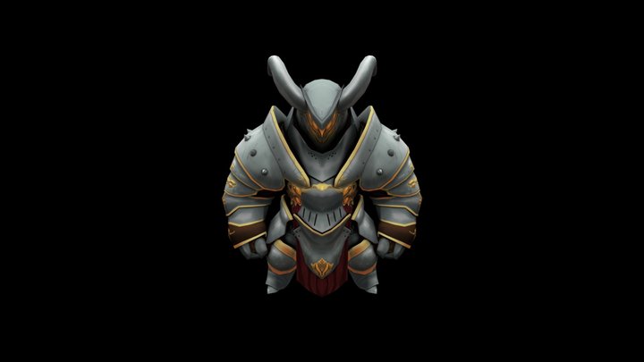 Chunky knight 3D Model